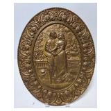 Vintage brass wall hanging