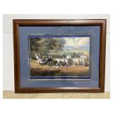 Vintage frames countryside carriage print