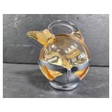 Krome Kraft Faberware Amber decanter