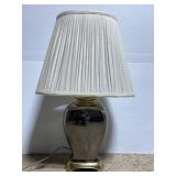 Vintage gunmetal & gold tone lamp
