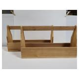 Pair of handcrafted wood garden / tool boxes