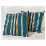 Pair of matching indoor/outdoor throw pillows