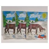 Three vintage Muley story/coloring book w/ vinyl