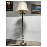Antique floor lamp with marble detail