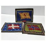 Assorted vintage cigar box flannels