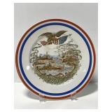 1890s Commemorative ceramic dinner plate