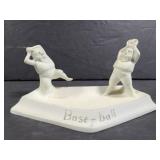 Porcelain Baseball player desk tray