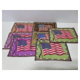 48 star American flag cigar box flannel