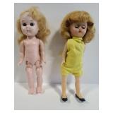 Vintagw Vogue and Ginny Walker dolls