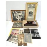 Collection of antique photos and negatives