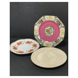 Trio of vintage decorative plates