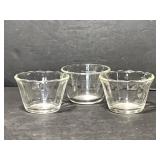 FireKing and Pyrex glass custard cups