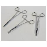 Three Hemostats