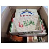 Collection of old cigar boxes