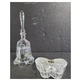 Lead crystal bell/trinket dish by Sudety & Zajecor