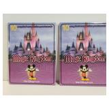 Two collections of 10 magic kingdom postcards