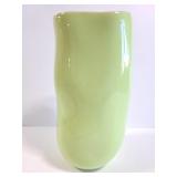 Crate & Barrel pistachio green ceramic vase