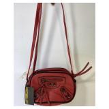 Vintage Sasha, NY red crossbody bag