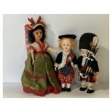 Lot of 3 vintage dolls