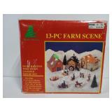 Vintage Caldor light up porcelain farm scene