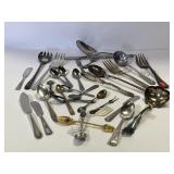 Lot of antique & vintage silverware