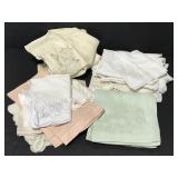 Assortment of vintage linens