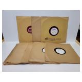 Vintage 16in radio station vinyl records