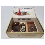 Cigar box of unusual items