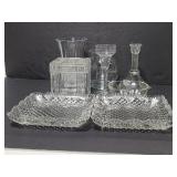 Clear glass item collection