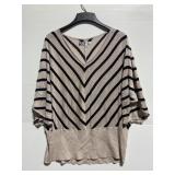 Jennifer Lopez metallic striped sweater