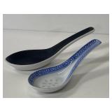 Pair of vintage rice spoons