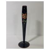 Cambridge black glass bud vase