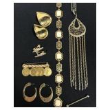 Gold tone jewelry collection