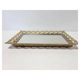 Mirrored vanity tray