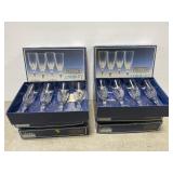 Set of 24 Preludio crystal champagne glasses