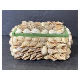 Vintage handmade North Carolina seashell box