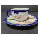Geisha teacup and saucer