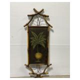 Large bamboo style palm tree wall art