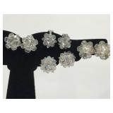 Crystal bead cluster earring collection