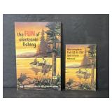 Pair of vintage Lowrance fishing manuals