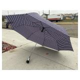 Red, white, & blue strip compact umbrella