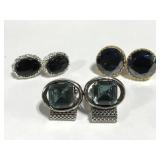 Vintage cufflink trio