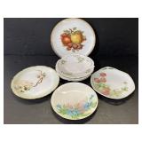 Lot of 7 antique & vintage decorative plates