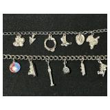 Two charm bracelets