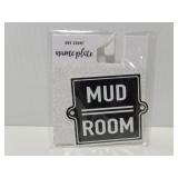 Mudroom name plate