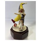 Schmio vintage hand painted clown music box