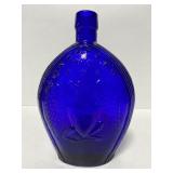 Cobalt blue empire glass works eagle bottle