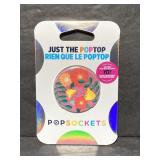 Magenta floral pop socket