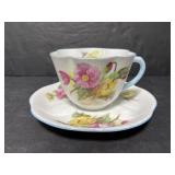 Shelley England bone China begonia teacup & saucer