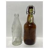 Vintage Coca-Cola & Grolsch beer bottles